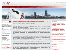 Tablet Screenshot of isab-institut.de